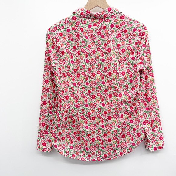 J. Crew Slim-Fit Button Down Shirt in Liberty Fabric Danjo Floral Print Size 4 - Picture 3 of 14